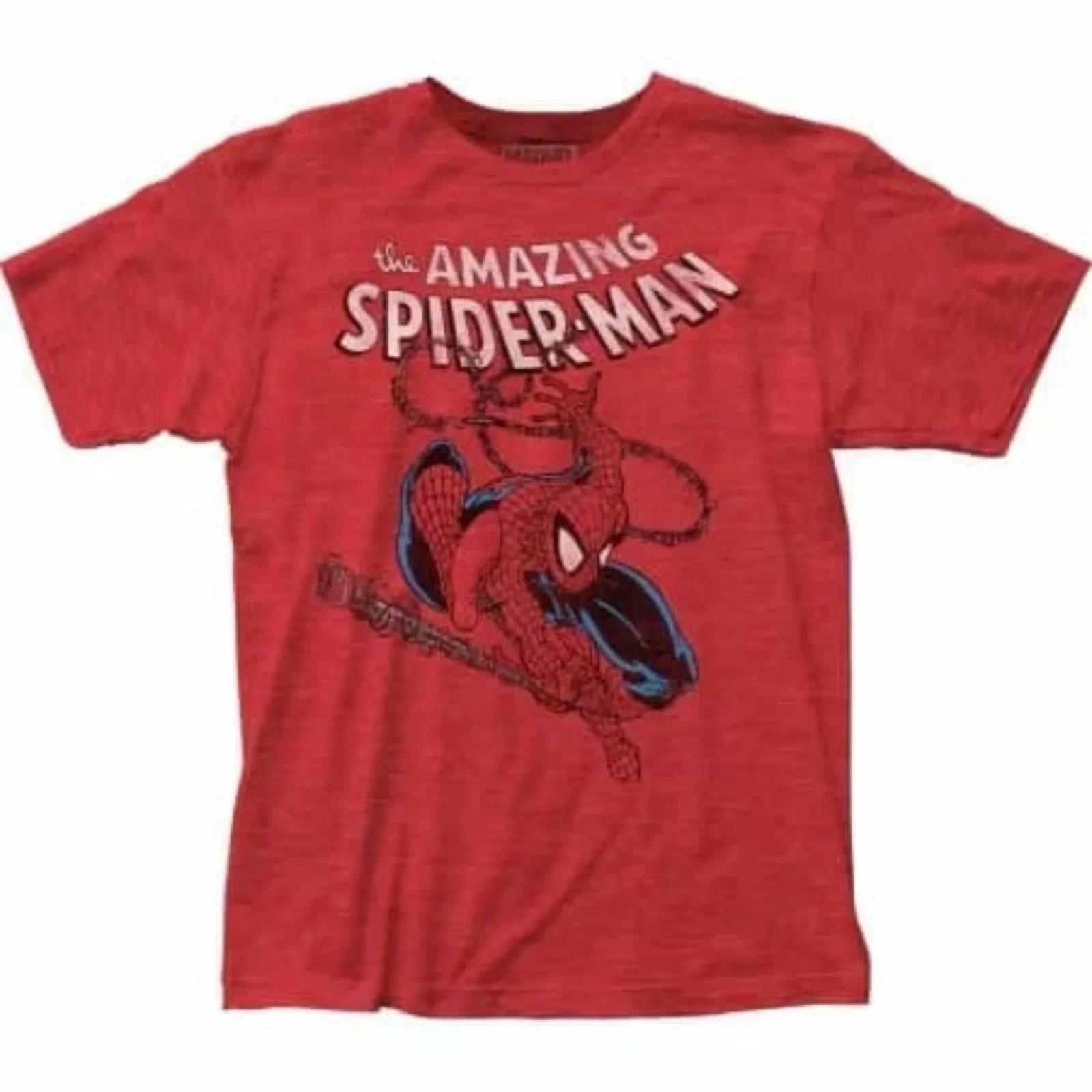 Spider Man Cotton T-Shirt  The Amazing Spiderman  Printed Tee 2XL