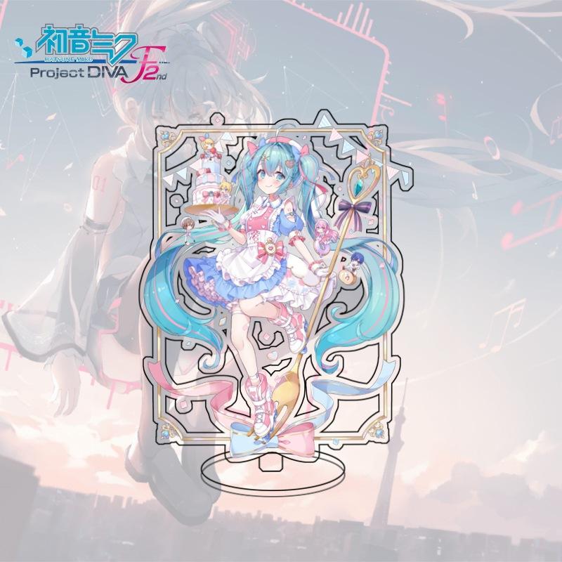 Large Standee Hatsune Miku Anime Acrylic Desktop Decor Cartoon Figure Collectible Gift For Fans