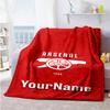 Arsenal Personalized Text Blanket Throw Personalized Blanket Warmthful Decor Perfect for Picnics Office Chair Couch Seaside Four Seasons Multipurpose