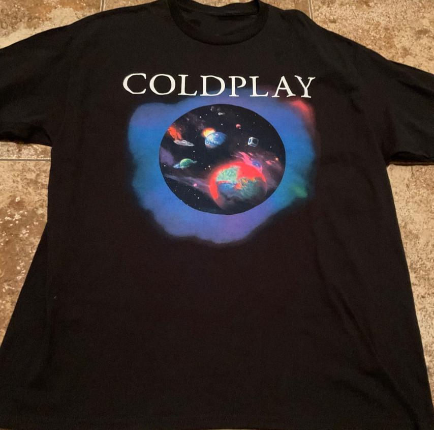 COLDPLAY Band MUSIC OF THE SPHERES WORLD TOUR T-SHIRT MC1281 Unisex T-Shirt M