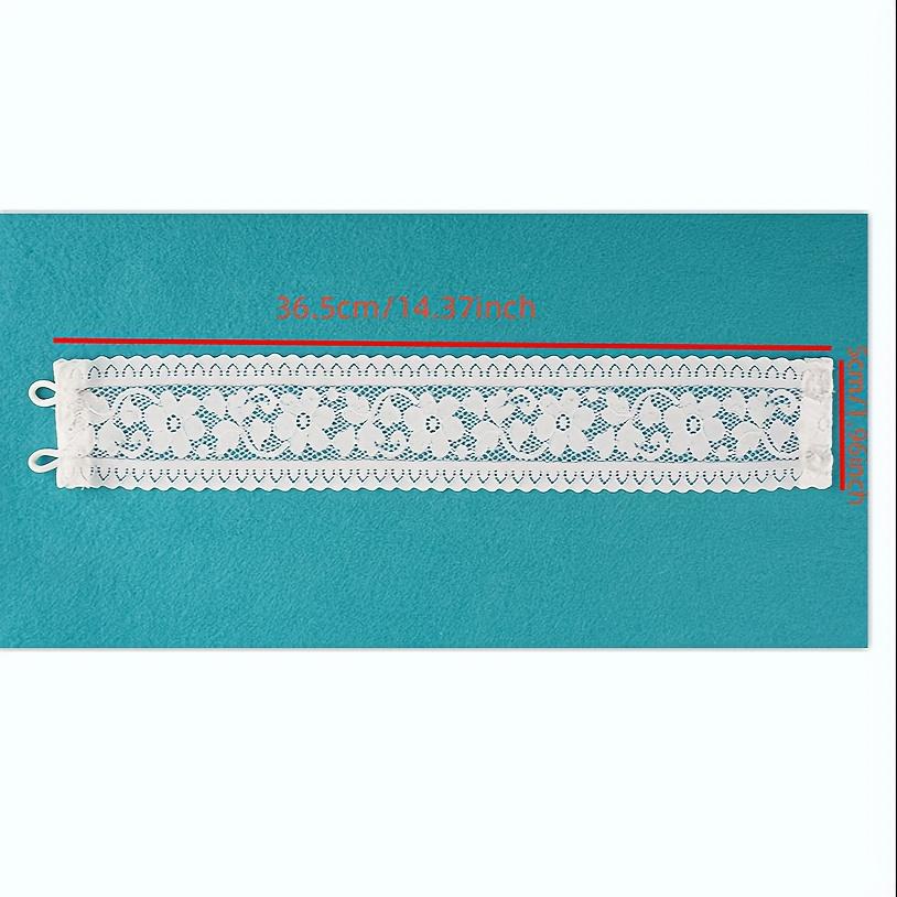 Women's Lace Choker Necklace Breathable Lightweight Elastic Floral Print for Casual Outings Versatile Everyday Accessory
