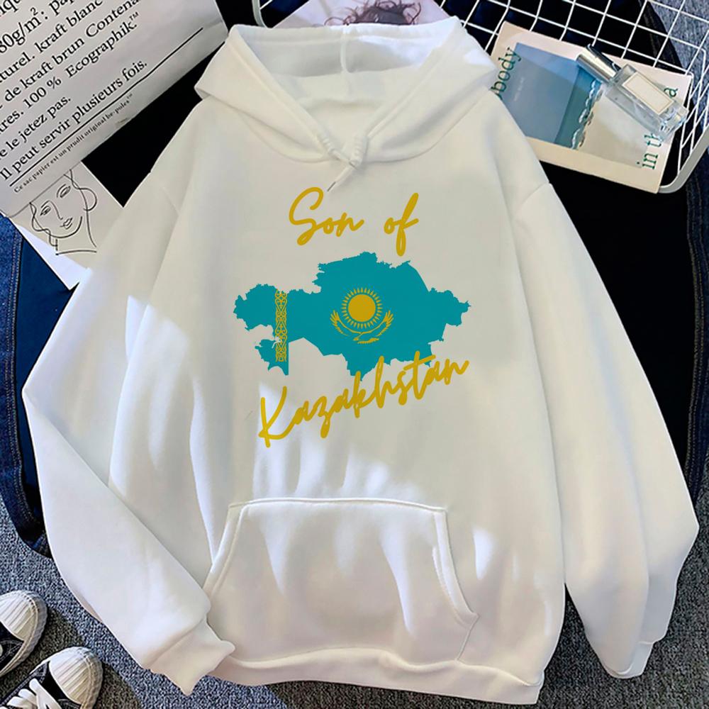 Kasachstan Hoodies Damen Harajuku Langarm Top Sweatshirts Kapuze Damen Streetwear Pullover