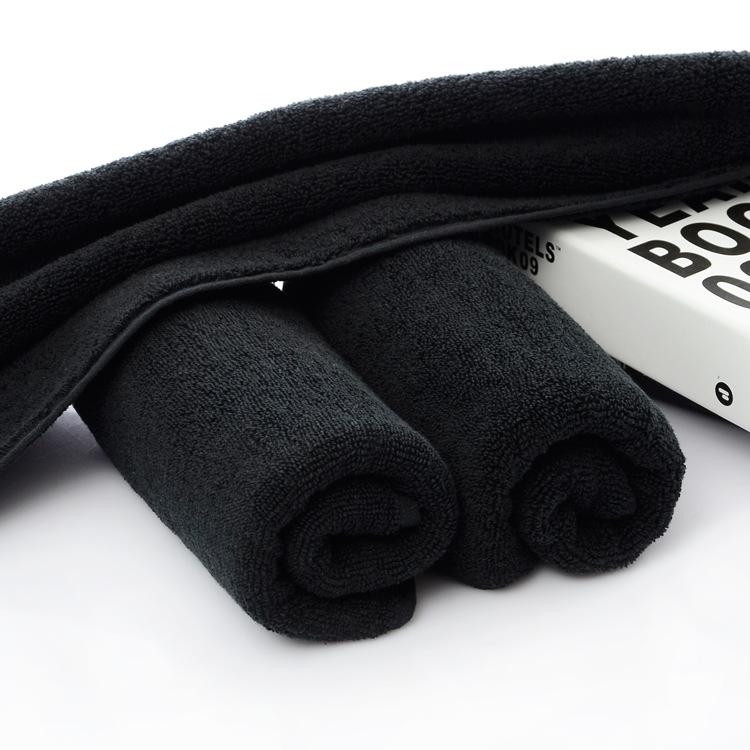 Black Towels Premium Black Hand Towels 100% Cotton Ultra Soft and Highly Absorbent Hotel & Spa Quality Hand Towels Home Supplies