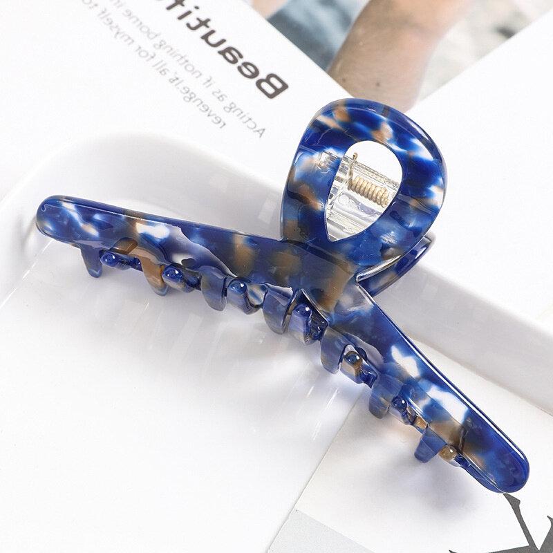 

Уксусная кислота Мрамор текстурированный волос коготь ацетат женские волосы коготь мода темперамент заколки акула краб клипсы аксессуары для волос