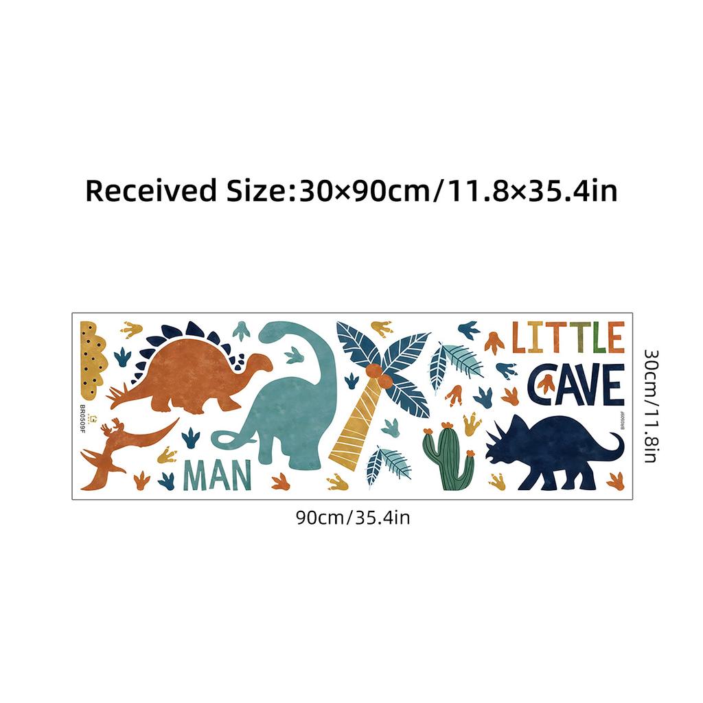 Cartoon Animal Cute Dinosaur Wall Stickers Removable for Kids Room Decoration Background Living Room Baby Nursery Wall Decals