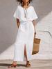 Spring/Summer 2026 Bohemian Batwing Sleeve Top & Slim Long Skirt Set