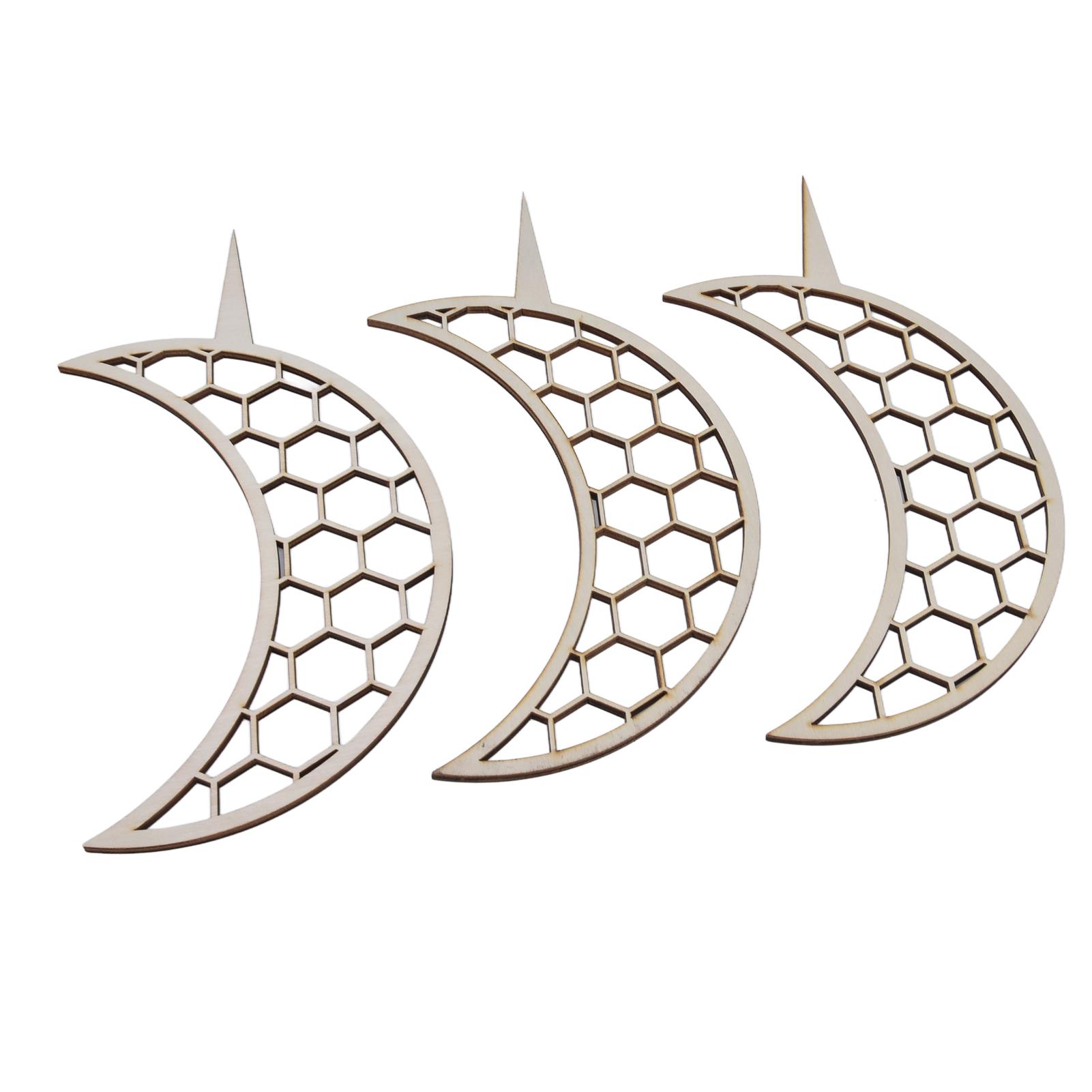 

3 Pcs Vines Climbing Support Unique Design Composite Wood 30cm Flower Climbing Rack for Plant Modeling Moon Style