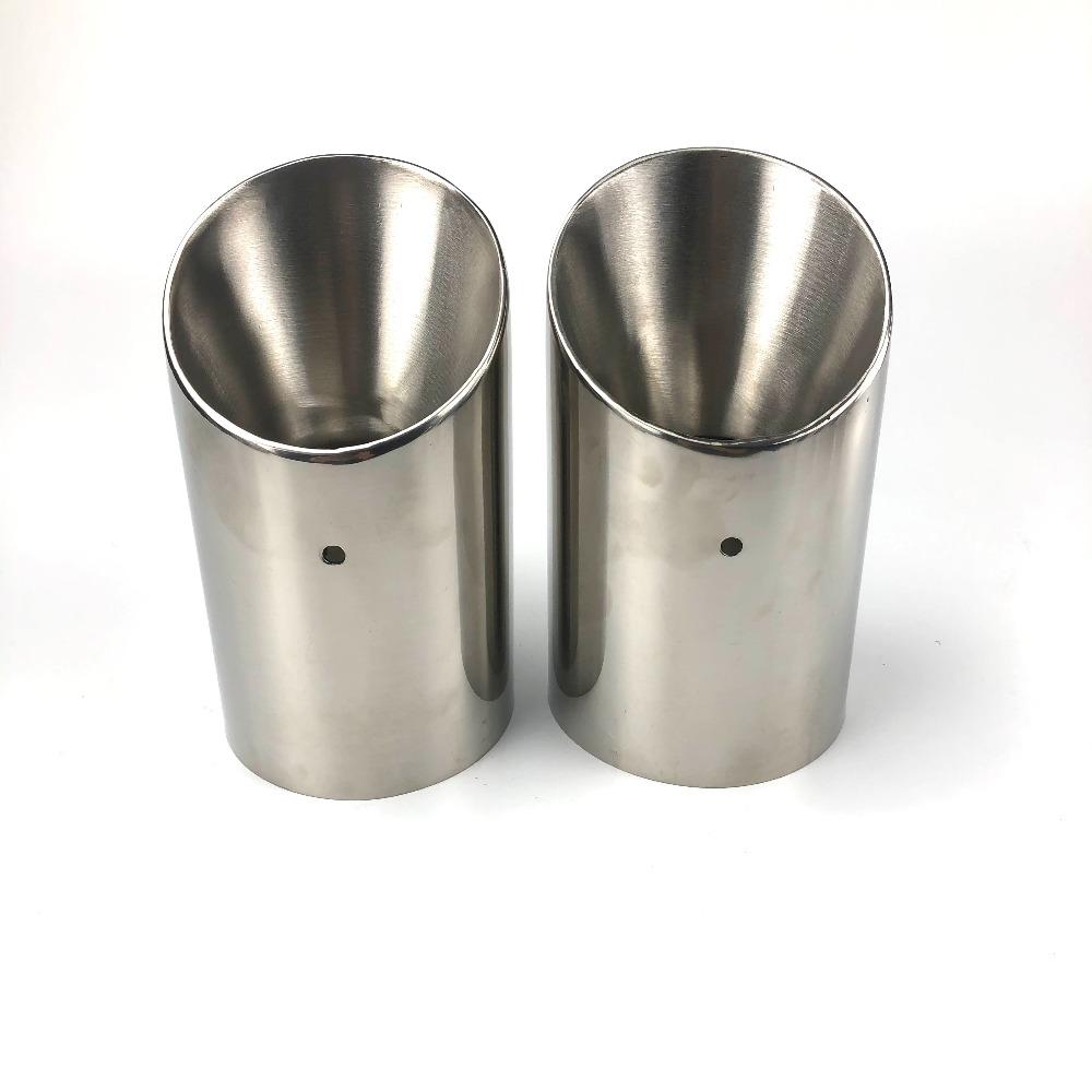 2x NEW STAINLESS STEEL EXHAUST TAIL REAR MUFFLER TIP PIPE for Mazda 6 2009 -2014 ATENZA 2013 2017 for Mazda CX-5 2013-2017