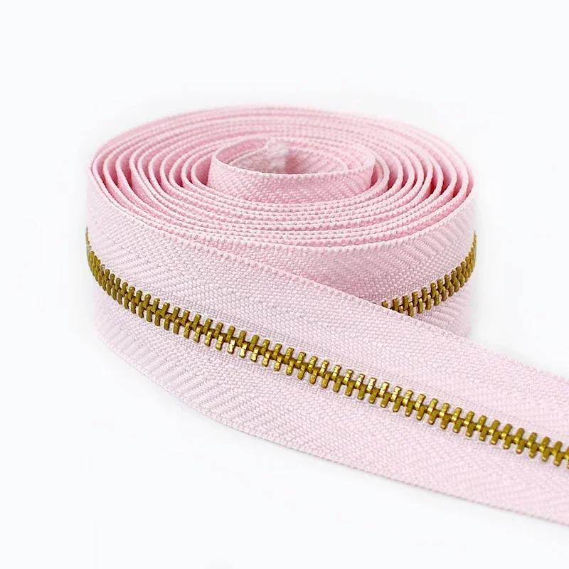 1-10Yardas Meetee Cremallera Metálica #3 Decoración Chaqueta Cremalleras Cinta Reemplazo Cremallera de Bobina Por Metros Cierre de Costura Kit de Reparación Cremalleras Accesorios