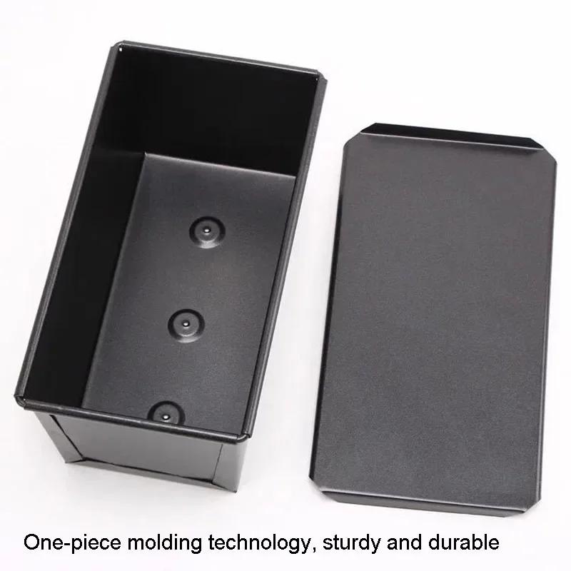 250g Non-stick Toast Box Rectangular Bread Loaf Pan Mold With Lid Toast Mold Cake Bread Tray Mould Sandwich Cake Box Baking Tool