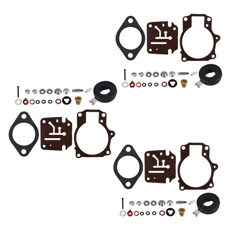 A03E-3 X Carburetor Carb Rebuild Repair Kit And Float Fit For Johnson Evinrude 396701 65 70 75 HP