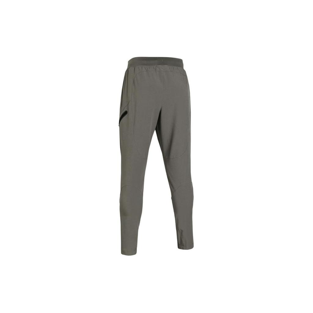 Under Armour UA Unstoppable Logo Slim Fit Straight Leg Knit Sports Pants Men Pants Smoke-Gray 1352026-201