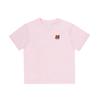 Maison Kitsune Kinder T-Shirt mit Fuchs-Kopf-Aufnäher, kurzärmlig 0580 Mqujt00kjbit2