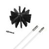 NeckGeart Cleaning Brush Brush Head 6pcs X 410mm Long Pole 1pc 100mm Brush Head 1pc Hexagonal Shaft + +