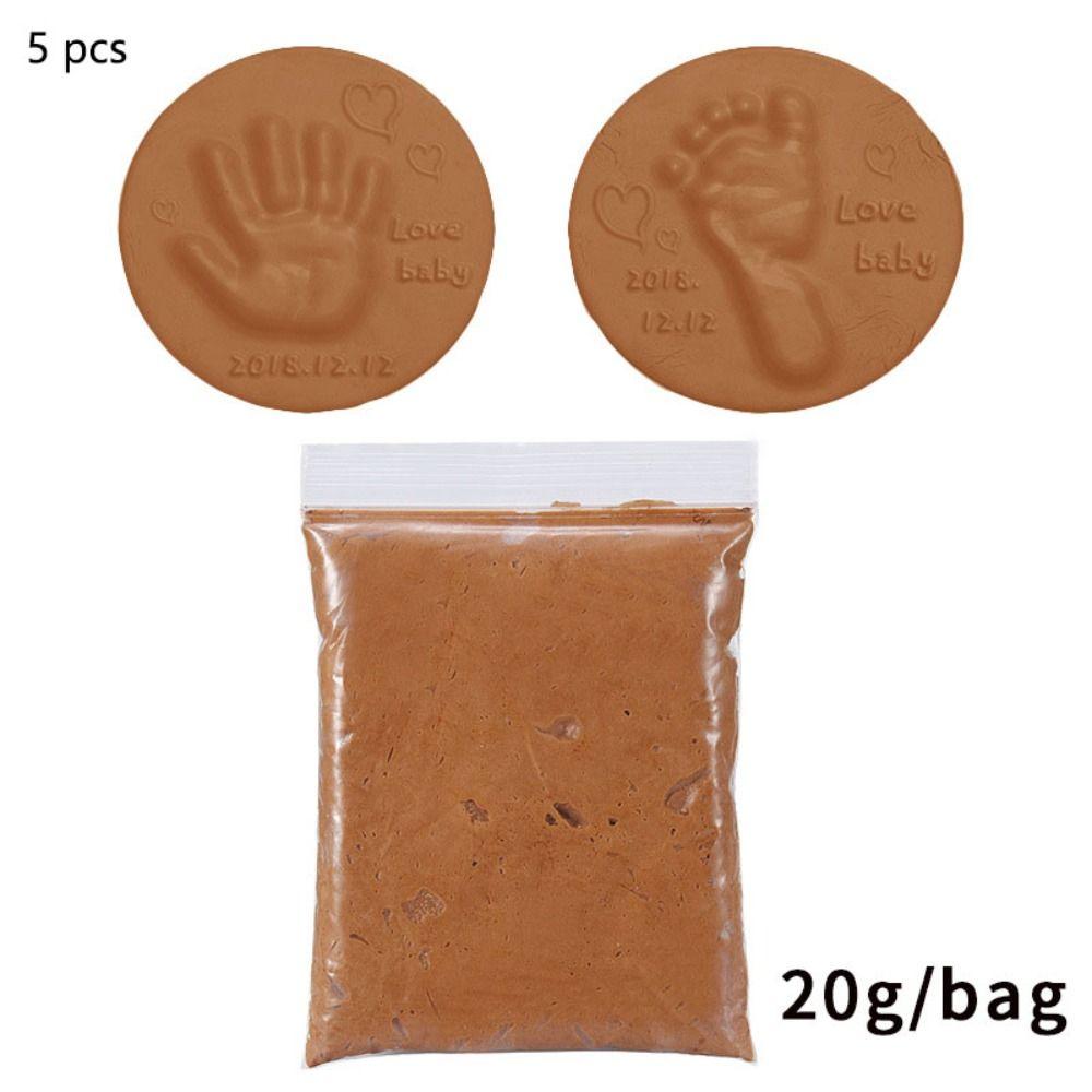 Plasticity Clays & Doughs Plasticine Learning Footprint Mud Clay Fluffy Newborn Baby Handprint