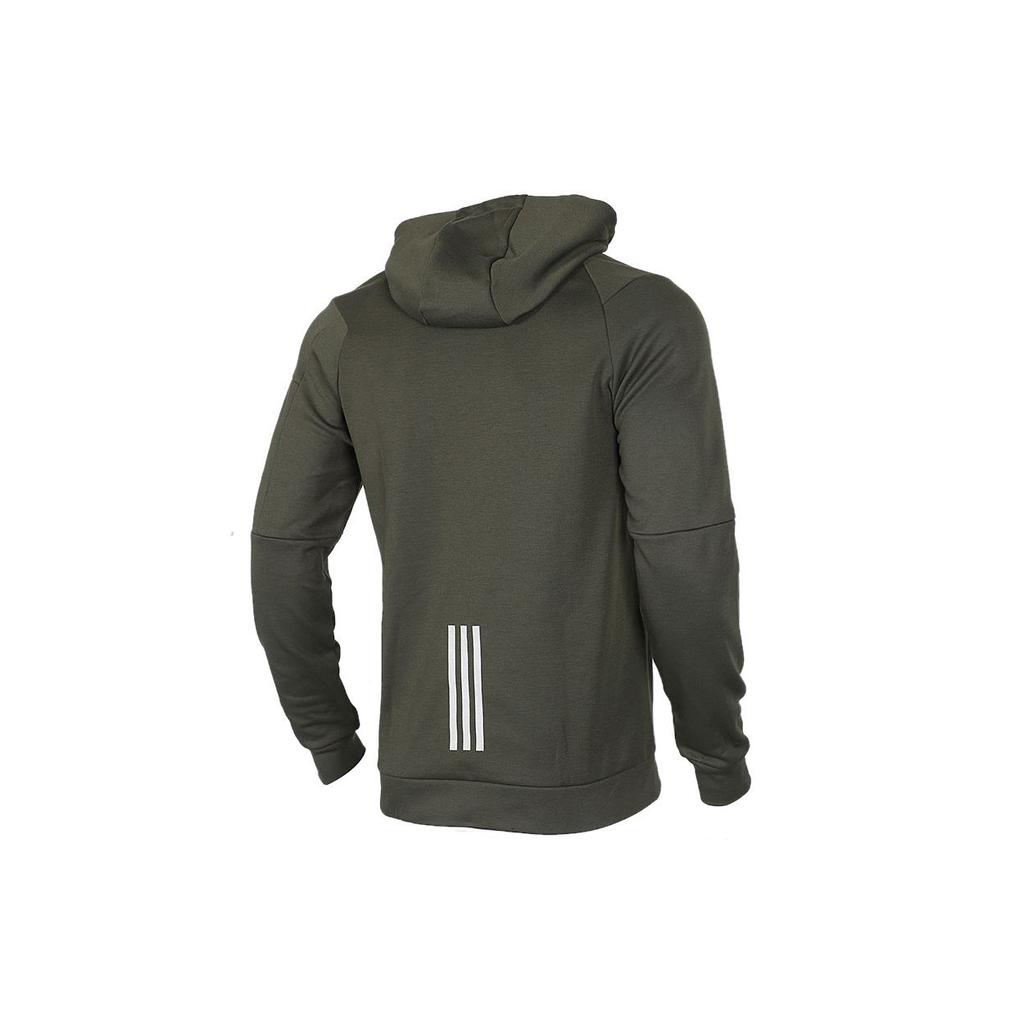 Adidas Neo Casual Sport Pullover Hoodie Men Tops Military-Green FK5810