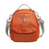 Women's nylon crossbody bag with shoulder strap solid zipper stitching line   fashion