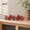 Lighted Fall Decorations for Home Thanksgiving LED Tabletop Decor, Maple Leaf Harvest Themed Wooden Desktop Centerpiece Centerpiece, Autumn