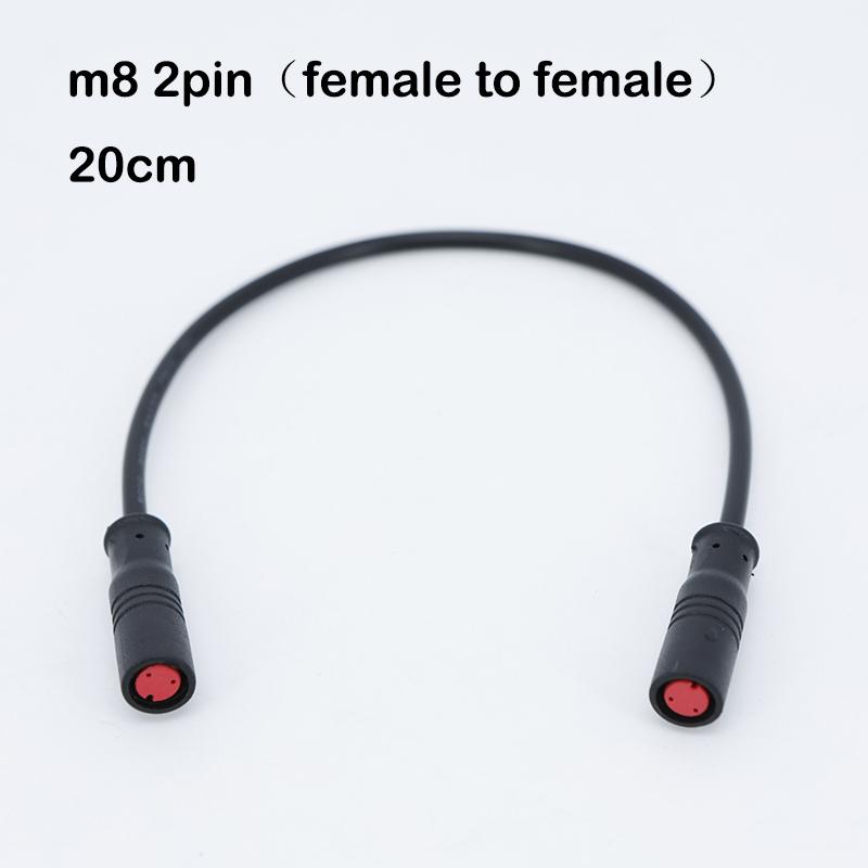 0.3m 0.5m 8mm M8 2 3 5 Pin Sensor Male Female To Male Female Ebike Connector Cable Butt Joint Electric Bicycle Waterproof Wire