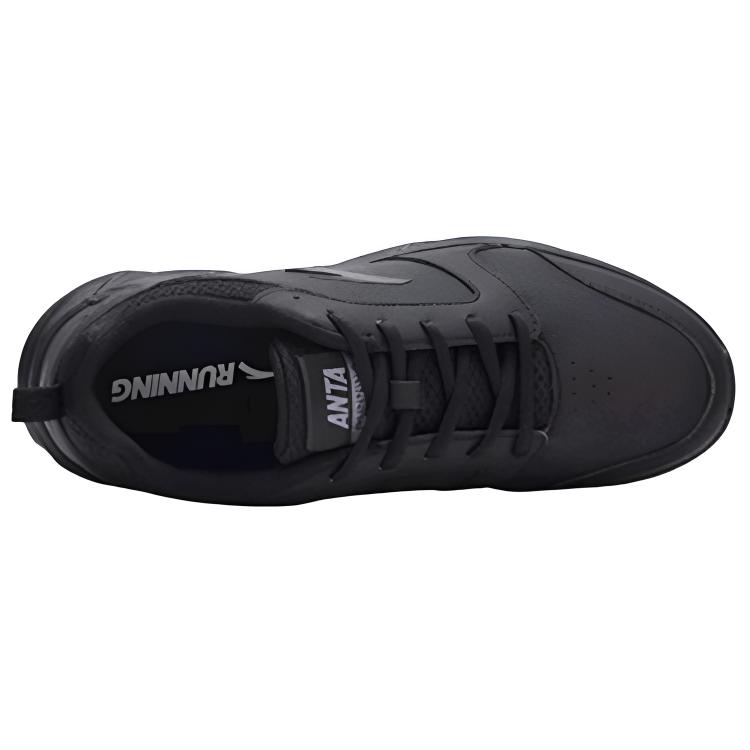 Anta Cushioning Slip Resistant Abrasion Resistant Breathable Lightweight Low top Running Shoes Men's Black 91815522-9