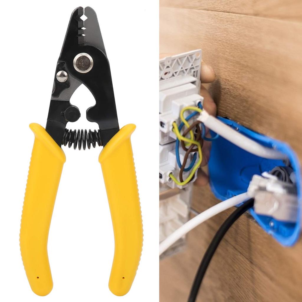 DOACT Wire Fiber Wire Optical Fiber High Carbon Steel Rubber Adjustable Pliers Corrosion Rust Resistant Stripper, Stripper, Stripper, + Material,