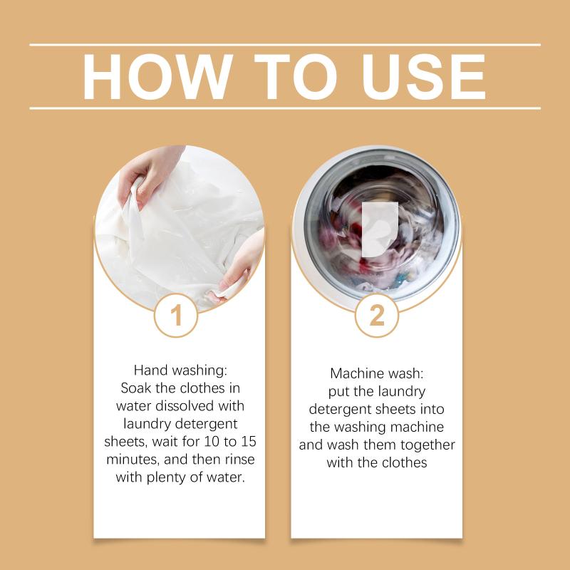 Powerful Stain Remover Laundry Soap Tablets 30PCS Concentrated Formula Safe Ingredients Fit for Hand and Machine Wash