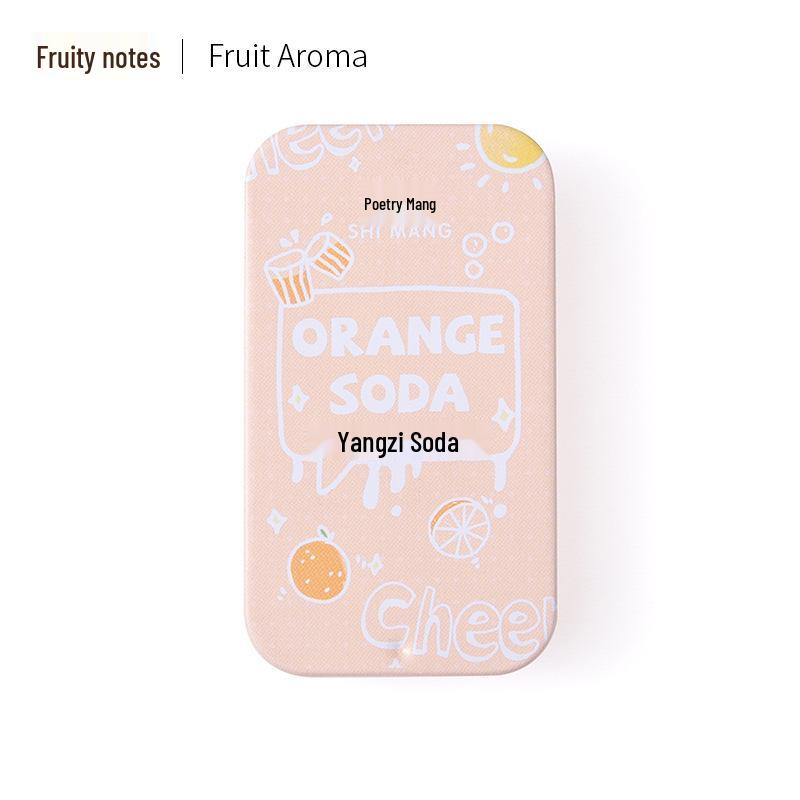 Shi Mang Peach Milk Portable Solid Perfume Balm - Long-lasting Light Fragrance for Students