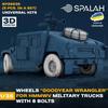 Spallach HMMWV GY Wheel Set Plastic Model Kit Parts SPU26635 1/35 (8-Bolt Type) (5-Piece Set) (Universal) (Military Vehicle)