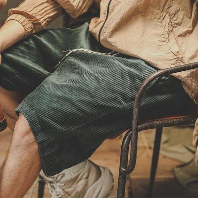 Men's Retro Corduroy Heavyweight Summer Work Shorts