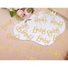 200pcs Baby Shower Confetti- Confetti Party Table Scatter, New Mum Confetti, Gold Foiled Confetti Double, Baby Sprinkle, Gender Reveal Party