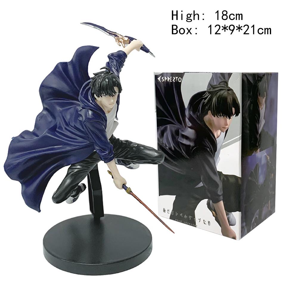 21cm Solo Leveling Sung Jinwoo Anime Figure Ore Dake Level Up Na Ken Shun Mizushino Action Figure Collectible Model Doll Toys