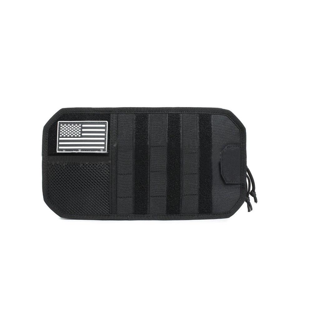 Car Sun Visor Organizer with Zipper Visor Storage Pouch and Glasses Clip