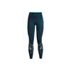 Under Armour SmartForm Rush Spodnie Treningowe Fitness z Nadrukiem Damskie Niebieskie 1367941-413