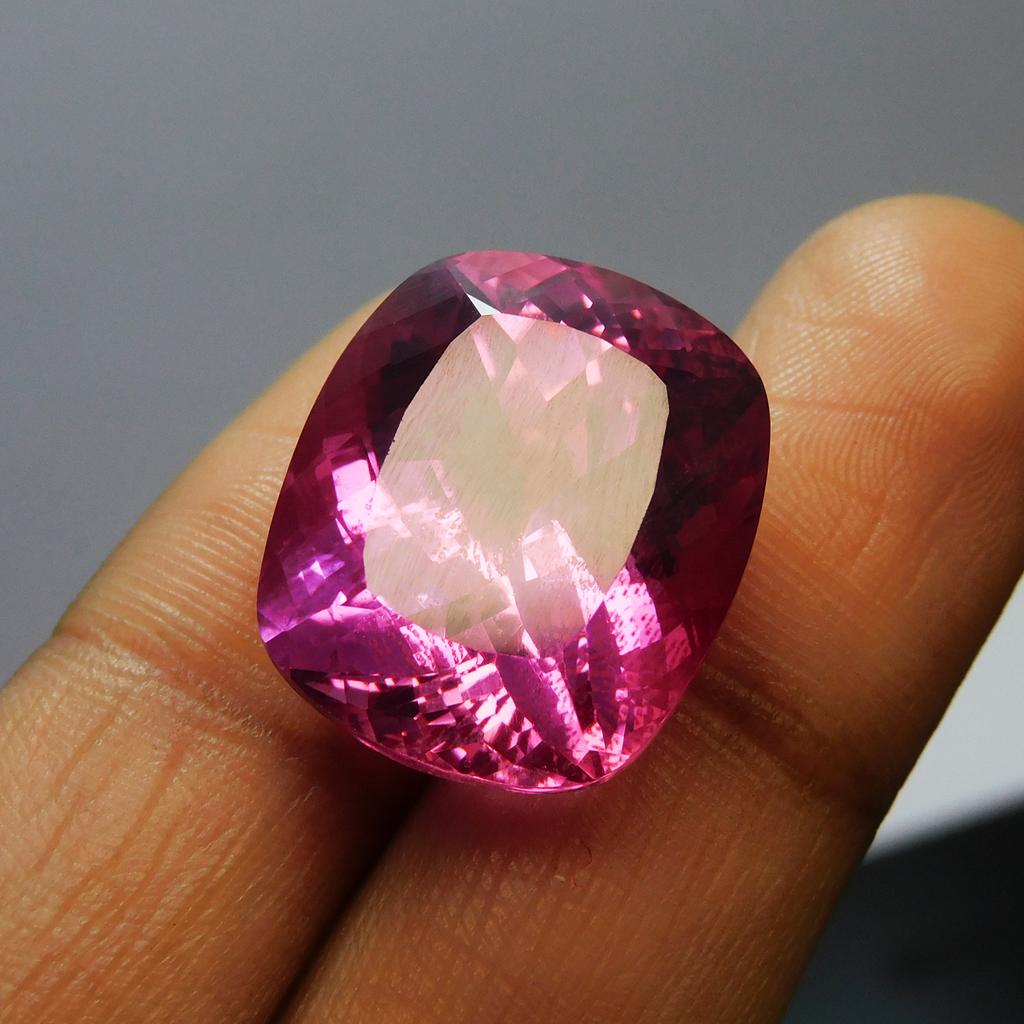 Natural Pink Sapphire Loose Gemstone Cushion Cut 33.75 ct September Birthstone for Gem Collections