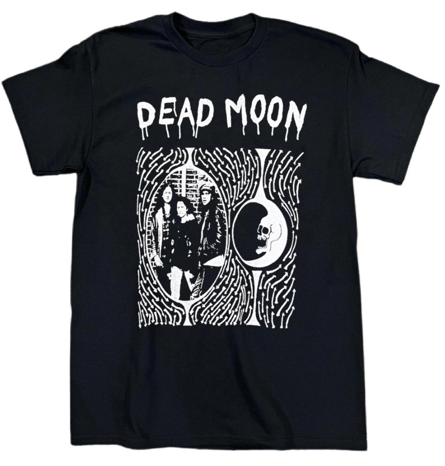 Retro Dead Moon Band Album Heavy Cotton Black T Shirt S-5XL TR552 XXXL