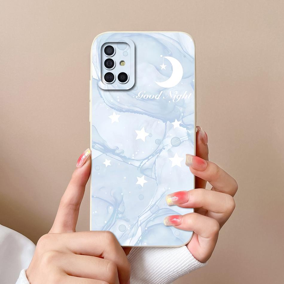For Samsung Galaxy A51 A71 A31 Phone Case Cartoon Full Protection Cases For Samsung A 51 71 31 Soft Liqiud Silicone Back Cover