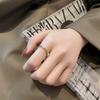 S Plated 14K Gold Inlaid Diamond Twist Ring Women's Light Luxury Small Design Exquisite Versatile Premium