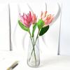Artificial King Protea Flowers Lifelike Tropical Floral Arrangements Faux Protea Cynaroide with Stem for Wedding Centerpiece Home Office Table Decor