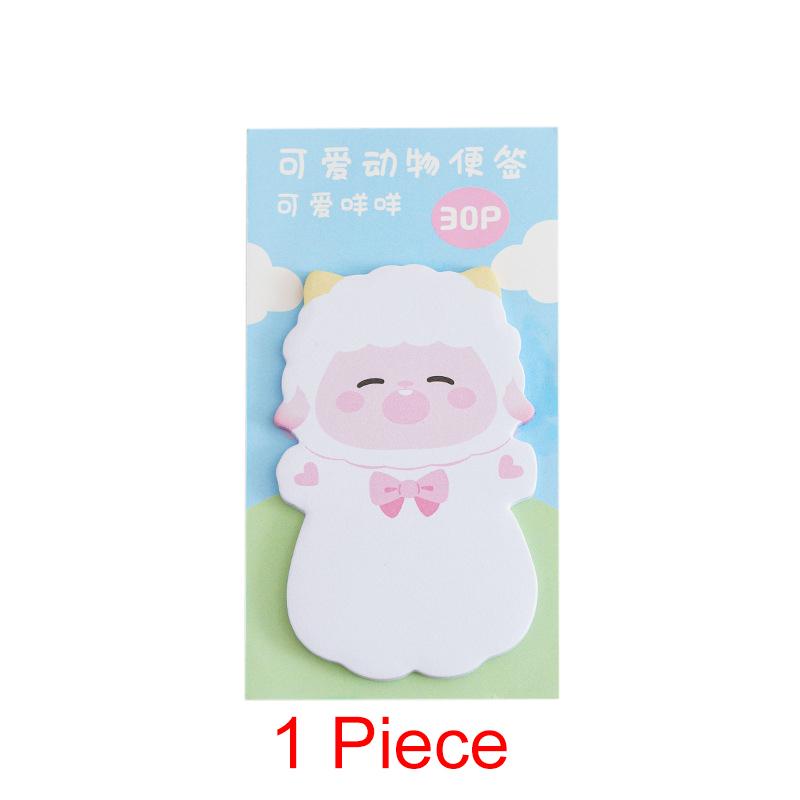 Lytwtw's Lovely Animal Rabbit Bear Dog Sticky Notes Memo Pad Paper School Supplies Planner Stickers Stationery