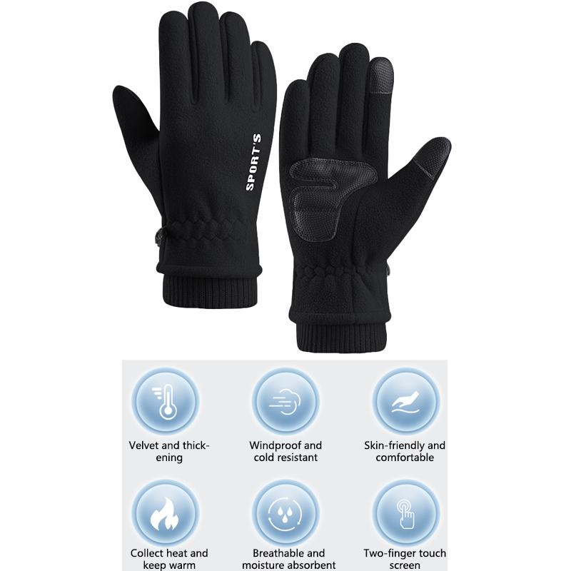 Winter Thermal Gloves Men And Women Waterproof Gloves With Touchscreen Fingers Gloves Cold Weather Running Hiking Camping