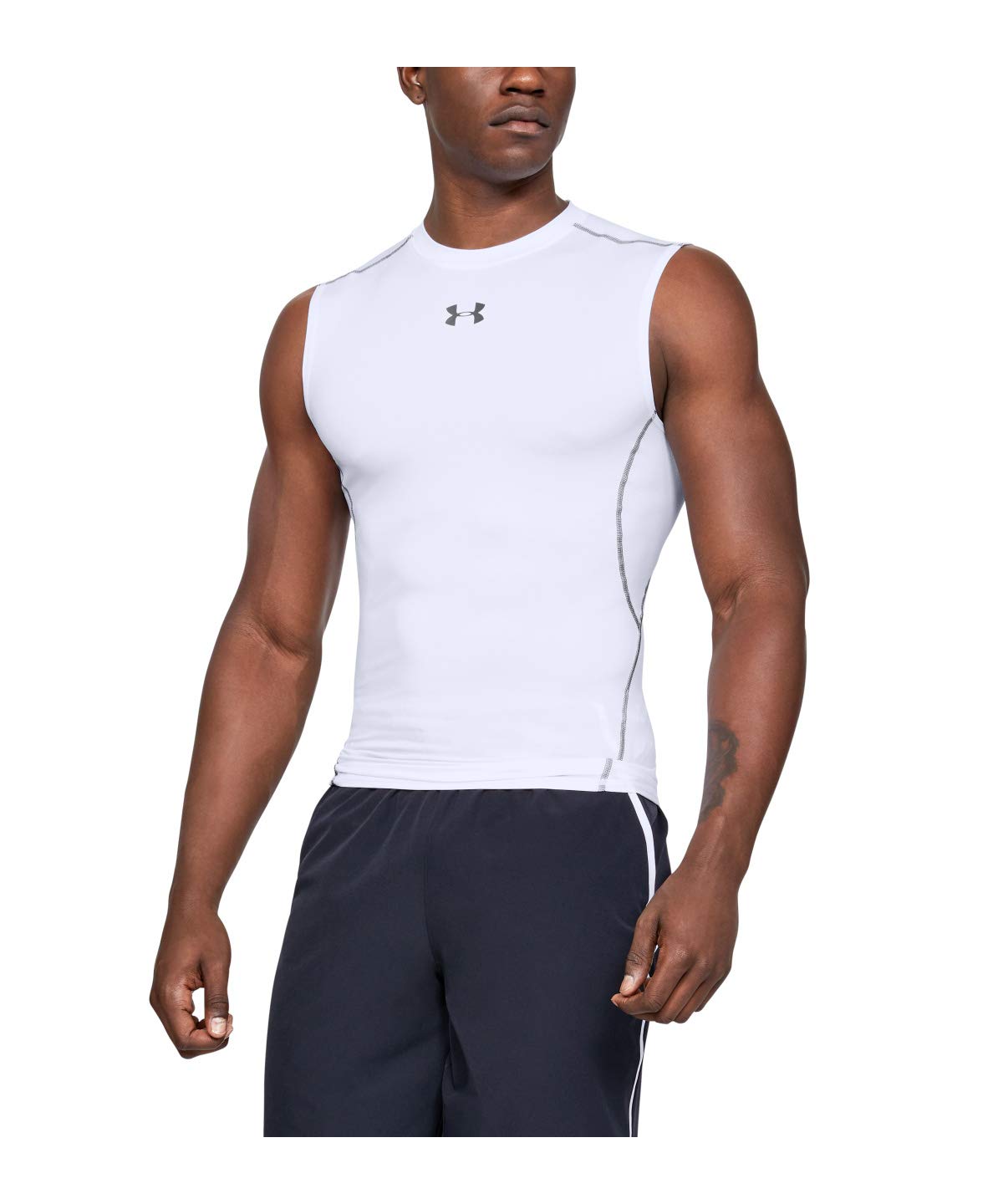

UA HEATGEAR ARMOR SLEEVELESS Mens 100 Japan LG to Japanese size [Under Armor] Men s (эквивалент L)