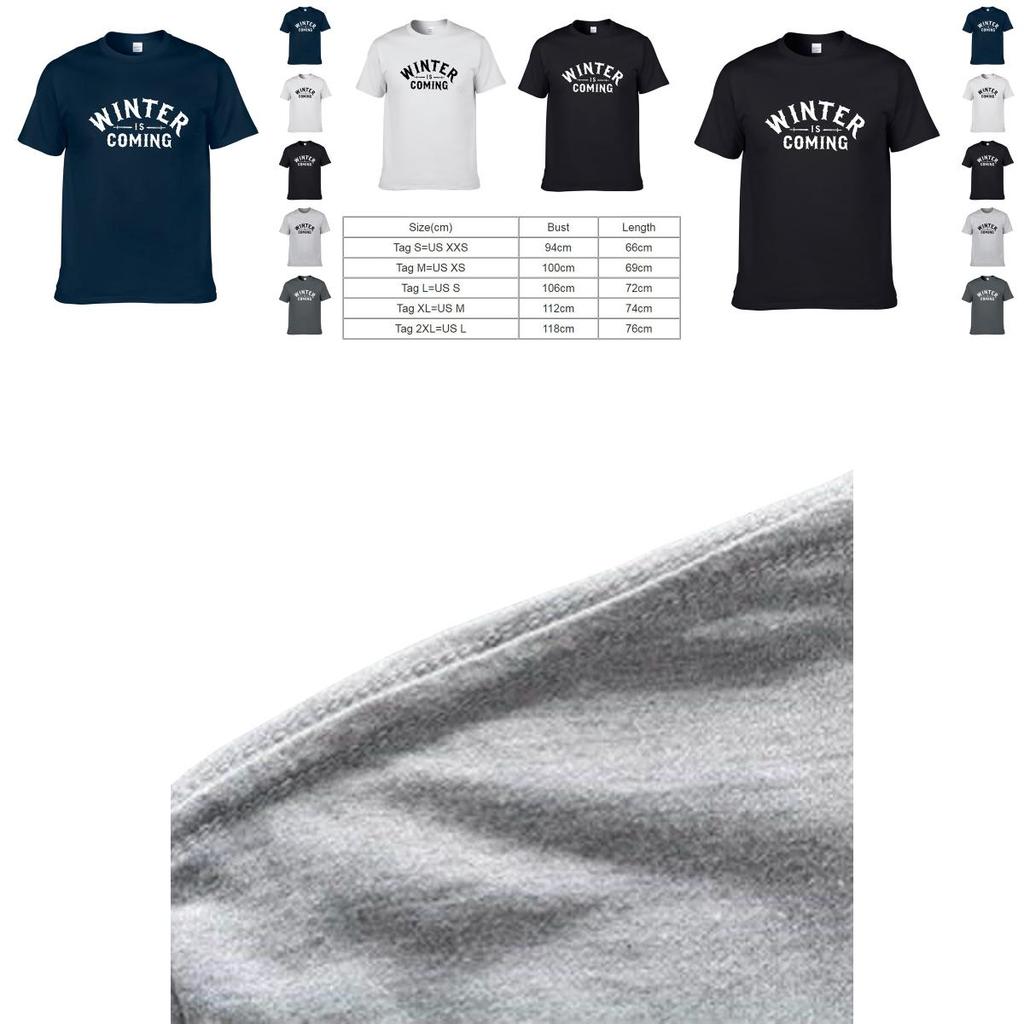 Game Of Thrones Winter Is Coming Men Women Short Sleeve T Shirt Tops Tshirt Tee
