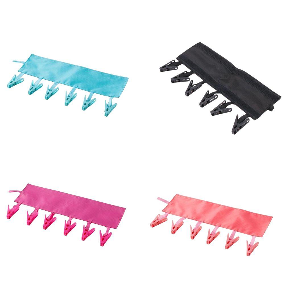 

Портативная складная вешалка для одежды, вешалка-зажим, аксессуары для ванной комнаты чёрный