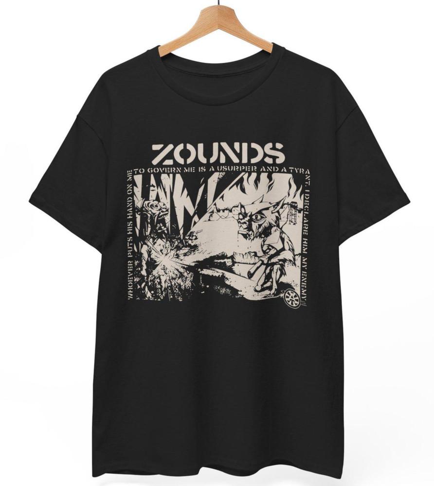 Zounds T-Shirt Anarcho-Punk: Crass, Conflict, Omega Tribe Vintage Band Tee S-5XL