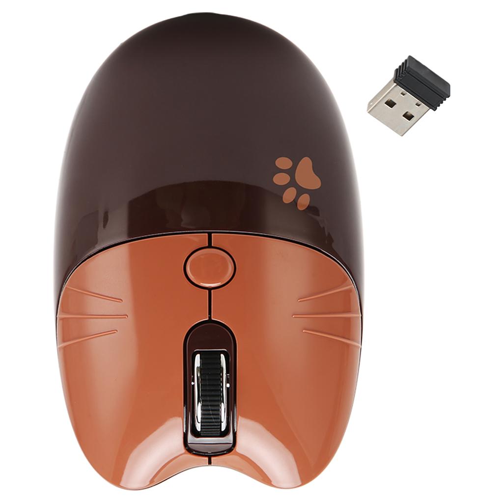 Wireless Mouse BT5.1 Or 2.4GHz Silent Click Adjustable DPI Auto Sleep Office Mouse for Girl Working