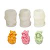 Cauliflower Rabbit Silicone Mold for Handmade Desktop Decor Gypsum Epoxy Resin Aroma Candle Mould for Home Decoration