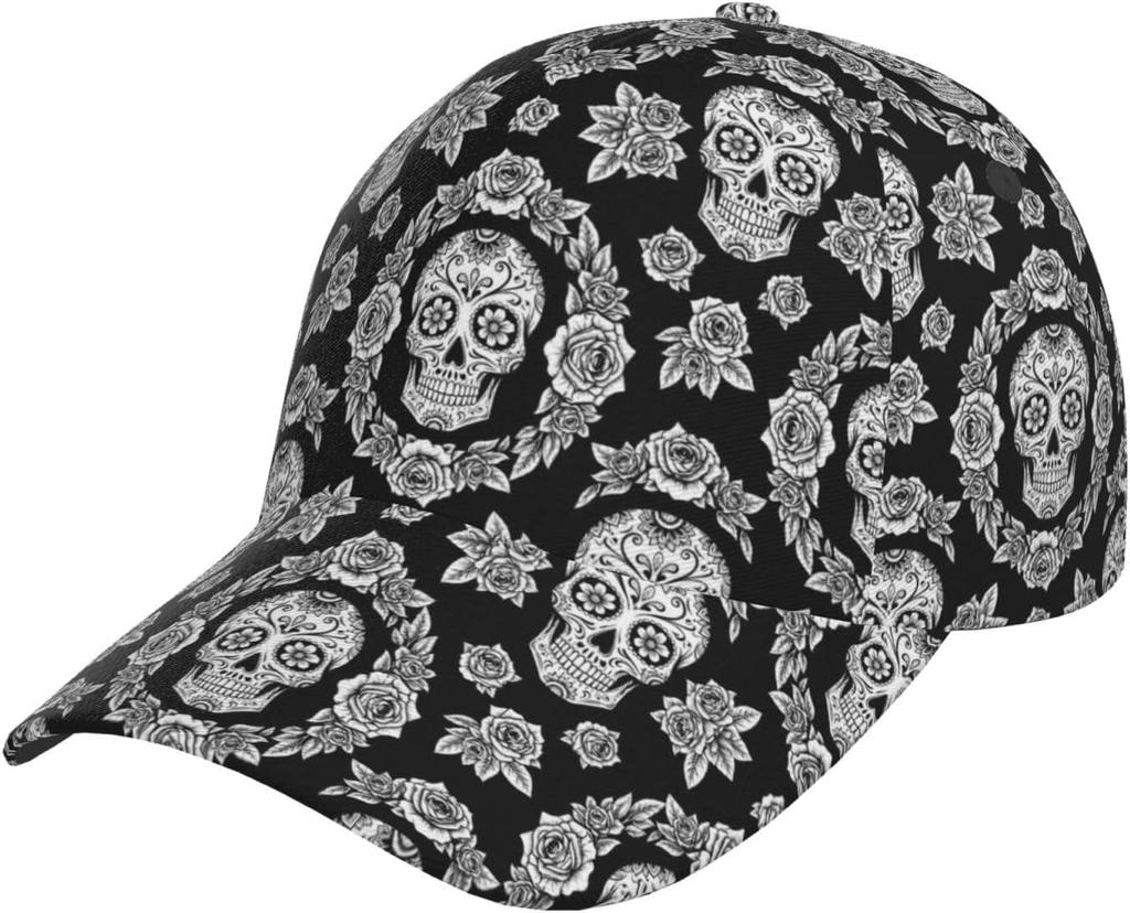 Watercolor Cherry Blossom Branch Pattern Baseball Cap Women's Men's Athletic Fitted Cap Outdoor Baseball Hat Sports Sun Cap