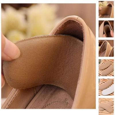 DYS 5 Pairs Fabric Sticky Back Heel Grips Shoe Sponge Cushion Insole Pad Liners
