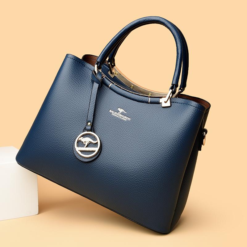 Large Capacity Women's Handbag with Soft PU Leather Material Fashionable Shoulder Bag, Solid Color Crossbody Bag Suitable for Travel and Shopping