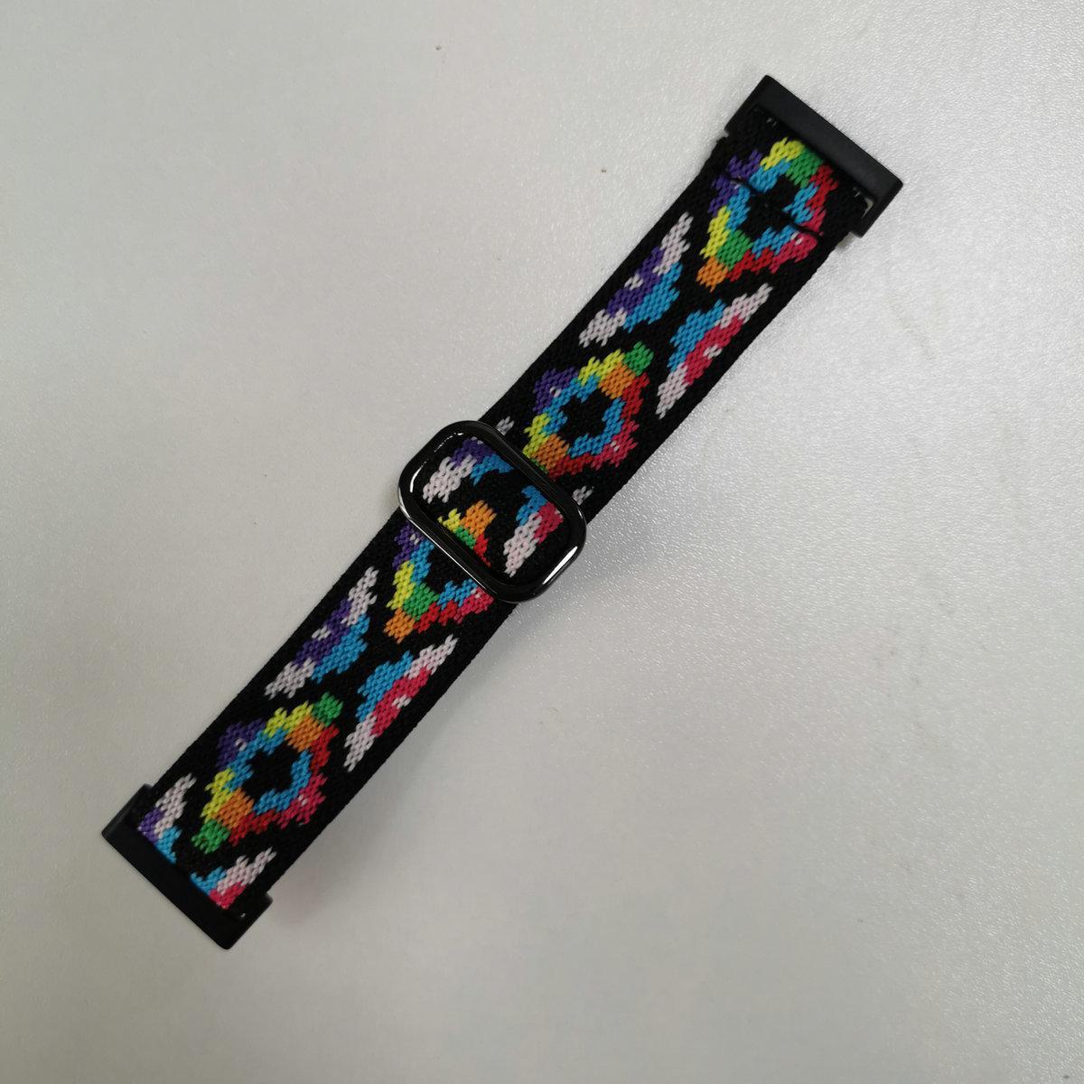 

Эластичный нейлоновый ремешок для часов Fitbit Versa 3/4, Sense, Versa 2 с большой пряжкой Versa3/4/sense/sense2